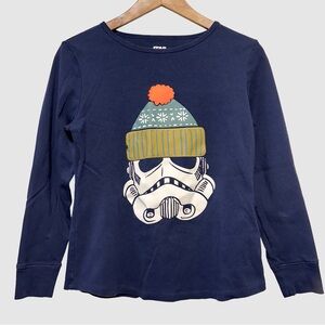 STAR WARS Stormtrooper Holiday Beanie Pajama Top Sleepwear Youth